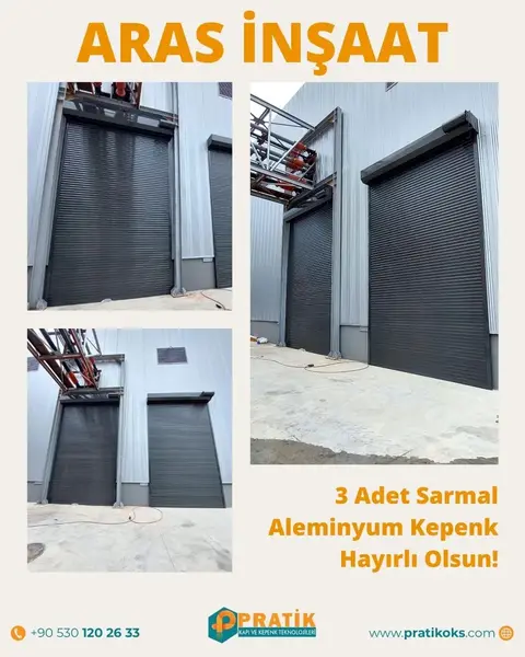 Aras İnşaat: 3 sarmal alüminyum kepenk