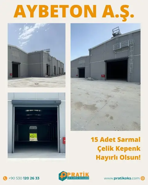 Aybeton A.Ş.: 15 sarmal çelik kepenk