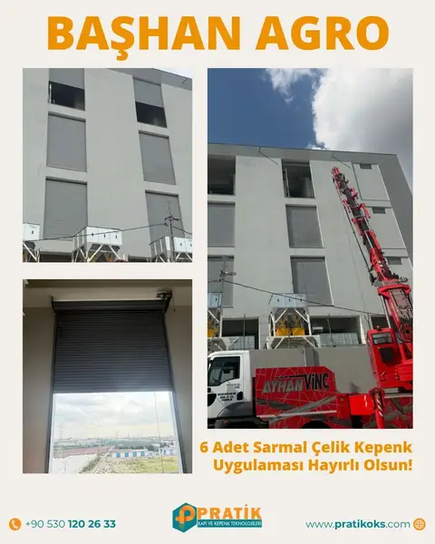 Başhan Agro: 6 sarmal çelik kepenk