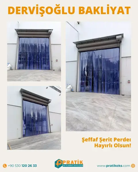 Dervişoğlu Bakliyat: şeffaf şerit perde