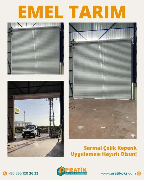 Emel Tarım: sarmal çelik kepenk