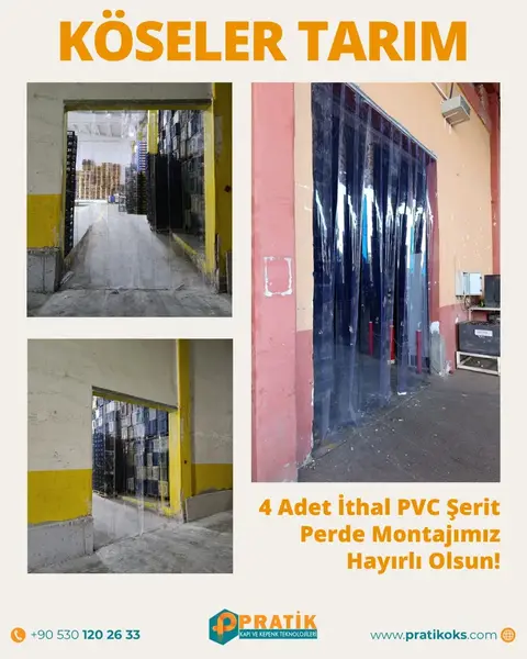 Köseler Tarım: 4 ithal PVC şerit perde