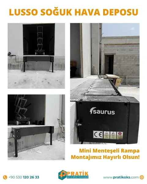 Lusso Soğuk Hava Deposu: mini menteşeli rampa